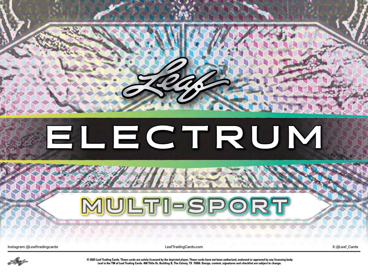 Image of 2025 Leaf Electrum Multi-Sport Hobby Box