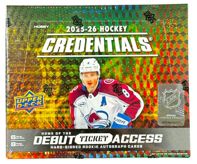 2025/26 Upper Deck Credentials Hockey Hobby Box