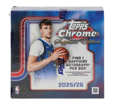 2025/26 Topps Chrome Basketball Sapphire Edition Box