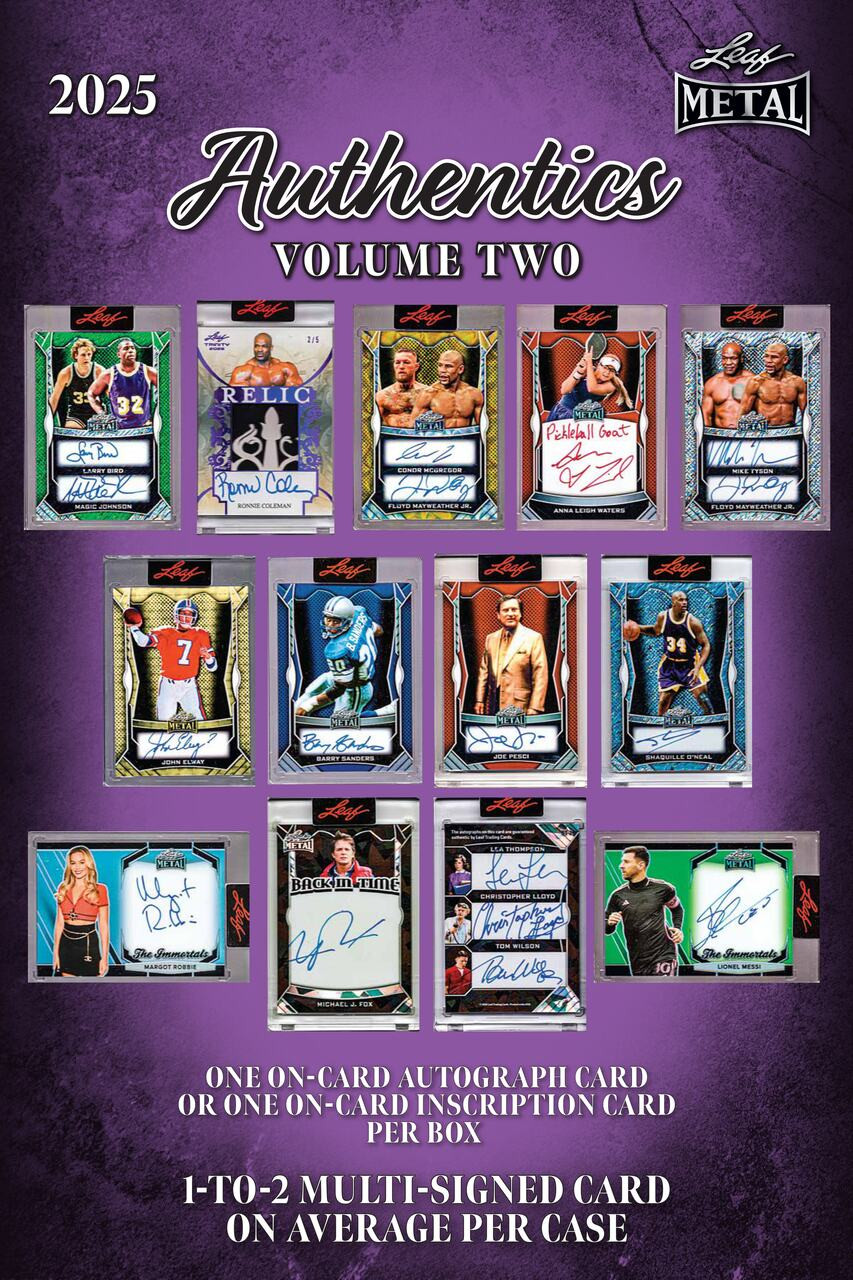 Image of 2025 Leaf Metal Authentics Volume 2 Box