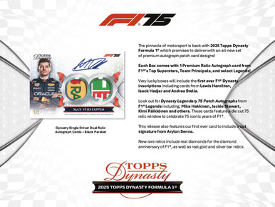 2025 Topps Dynasty Formula 1 Racing Hobby Box