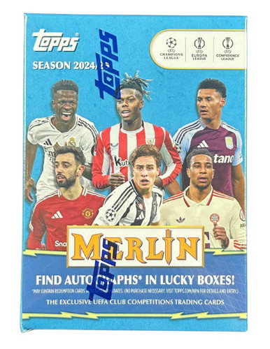 2024/25 Topps UEFA Club Competitions Merlin Chrome Soccer Blaster Box
