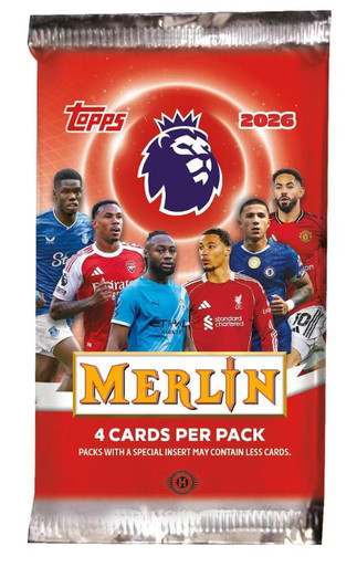 2025/26 Topps Merlin English Premier League Soccer Hobby Pack
