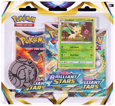 Pokemon Sword & Shield Brilliant Stars 3-Booster Pack Blister Pokemon Sword & Shield Brilliant Stars 3-Booster Pack Blister