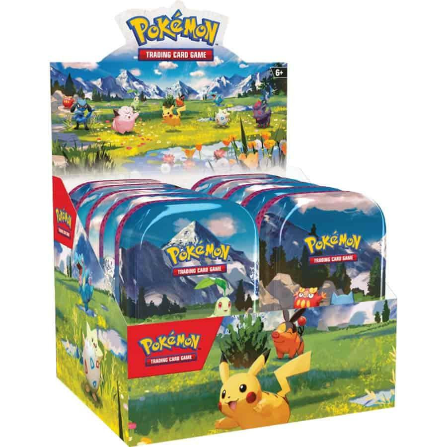 Image of Pokemon Mega Evolution Ascended Heroes 10 Mini Tin Display