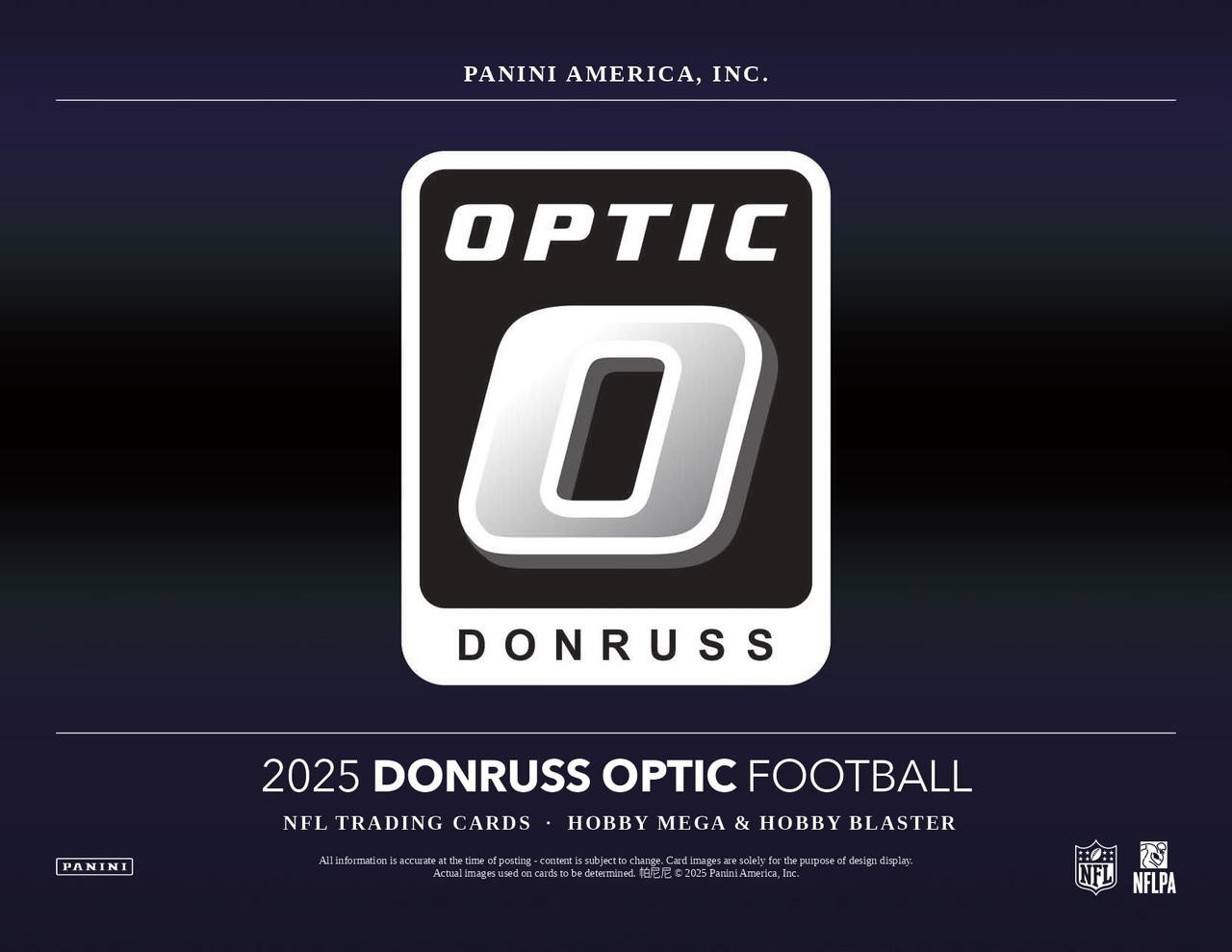 Image of 2025 Panini Donruss Optic Football Hobby Blaster Box