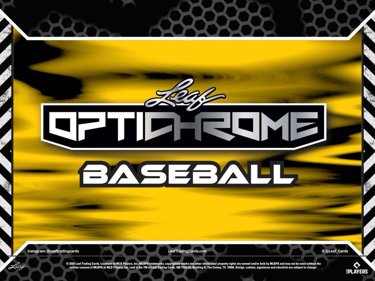 Image of 2025 Leaf Optichrome Baseball Hobby Box