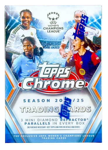 2024/25 Topps Chrome UEFA Women's Champions League Soccer Blaster Box