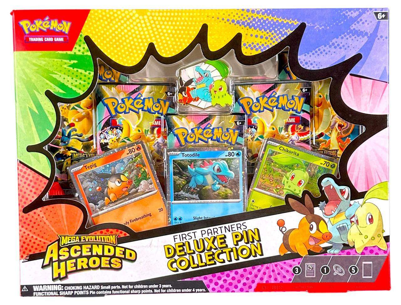 Image of Pokemon Mega Evolution Ascended Heroes First Partners Deluxe Pin Collection Box