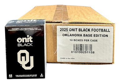 2025 Onit Athlete Black University of Oklahoma Football Base Edition 10 ...