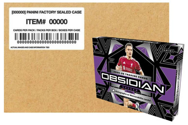 2025/26 Panini Obsidian Soccer Hobby 12 Box Case