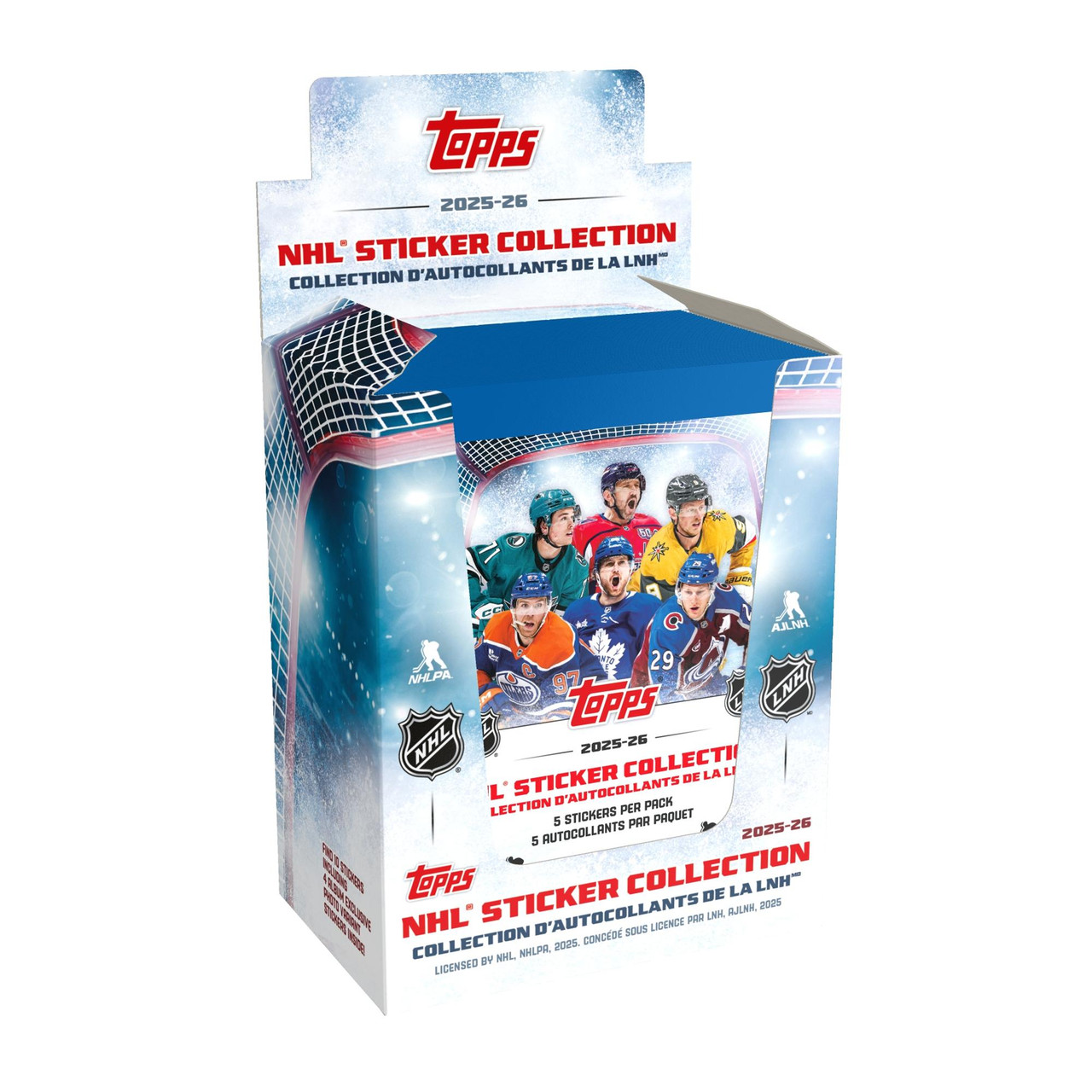 Image of 2025/26 Topps NHL Stickers Display Box