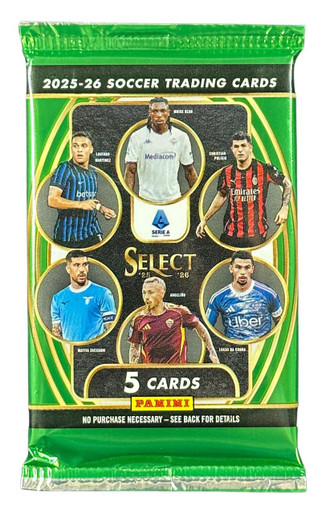 2025/26 Panini Select Serie A Soccer Hobby Pack