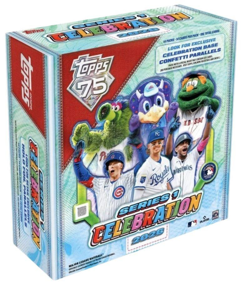 Image of 2026 Topps Series 1 Celebration Baseball Mega Box