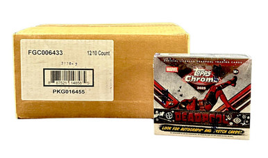 2025 Topps Chrome Marvel Deadpool Hobby 12 Box Case