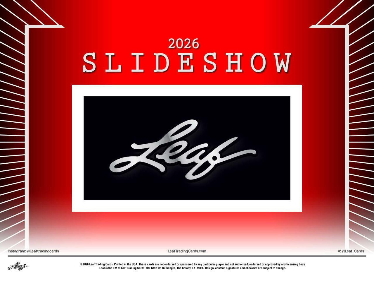 Image of 2026 Leaf Slideshow Hobby Box