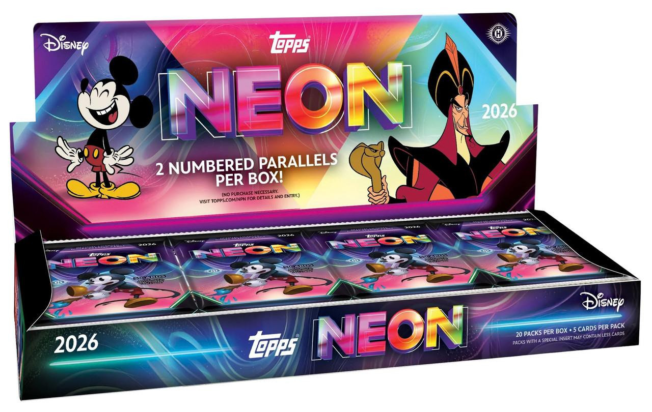 Image of 2026 Topps Disney Neon Hobby Box