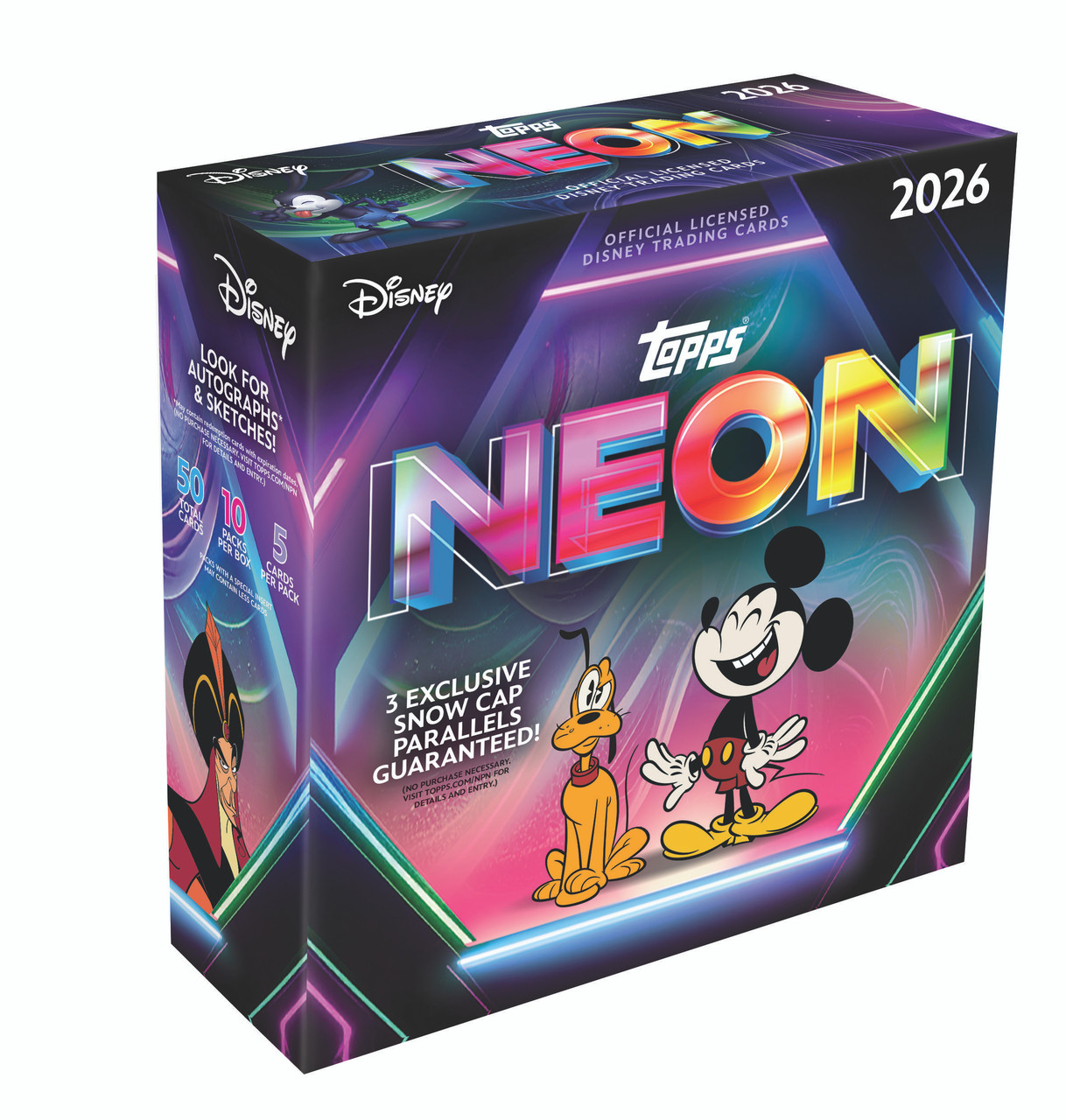 Image of 2026 Topps Disney Neon Mega Box