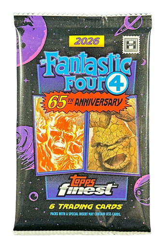 2026 Topps Finest Marvel Fantastic Four 65th Anniversary Hobby Pack