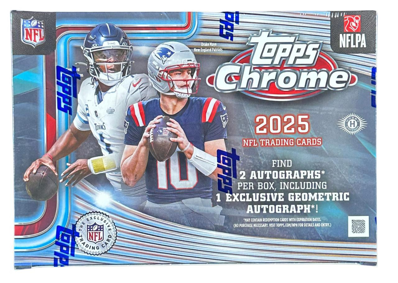 Image of 2025 Topps Chrome Football Breaker's Delight Box
