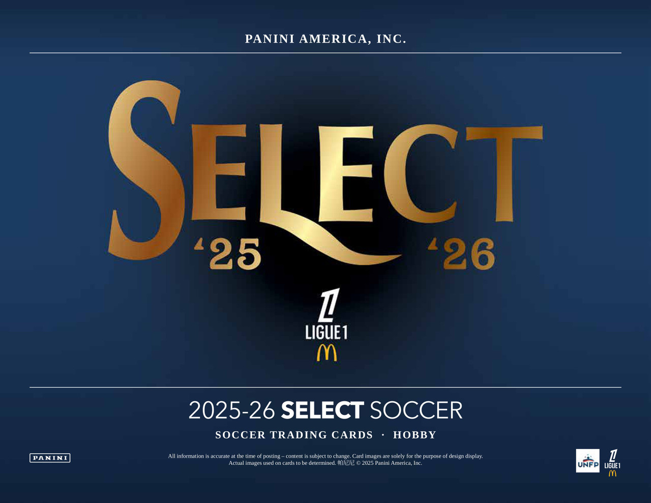 Image of 2025/26 Panini Select Ligue 1 Soccer Hobby H2 Box