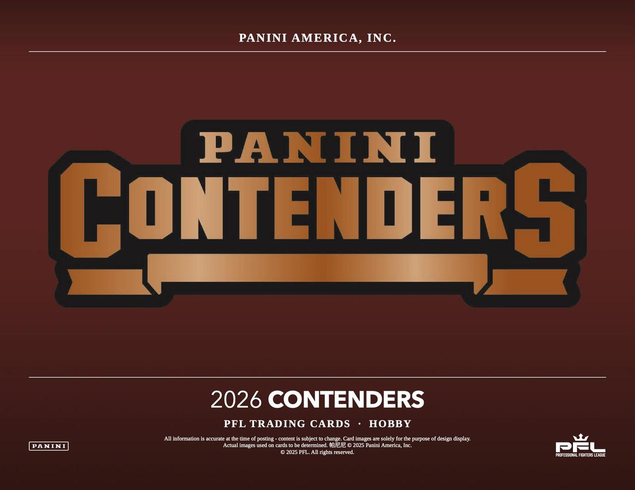 Image of 2026 Panini Contenders PFL Professional Fighters League Hobby Box