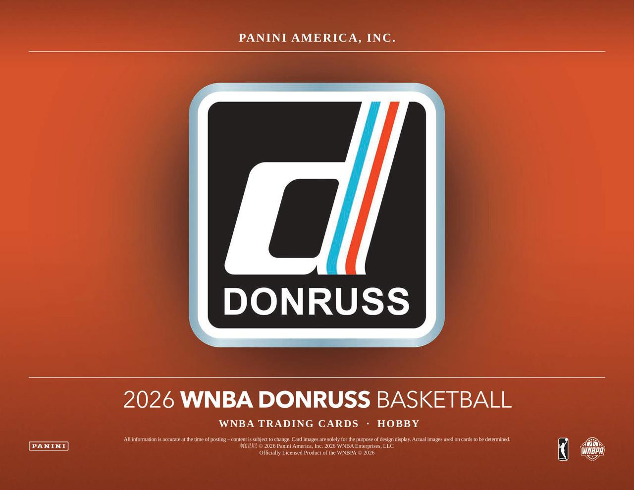 Image of 2026 Panini Donruss WNBA Basketball Hobby 16 Box Case