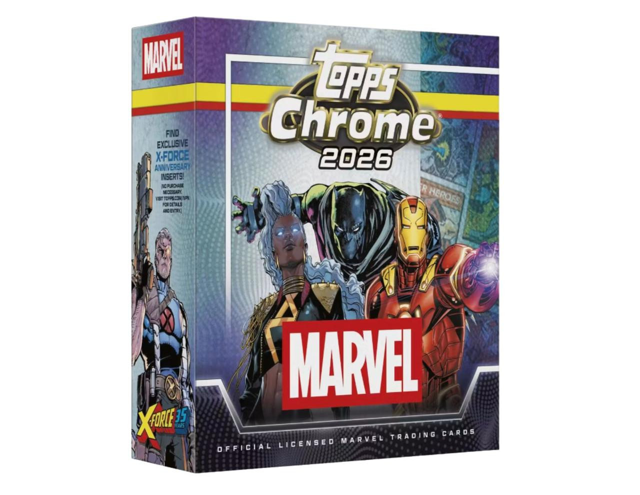 Image of 2026 Topps Chrome Marvel Comics Mega Box