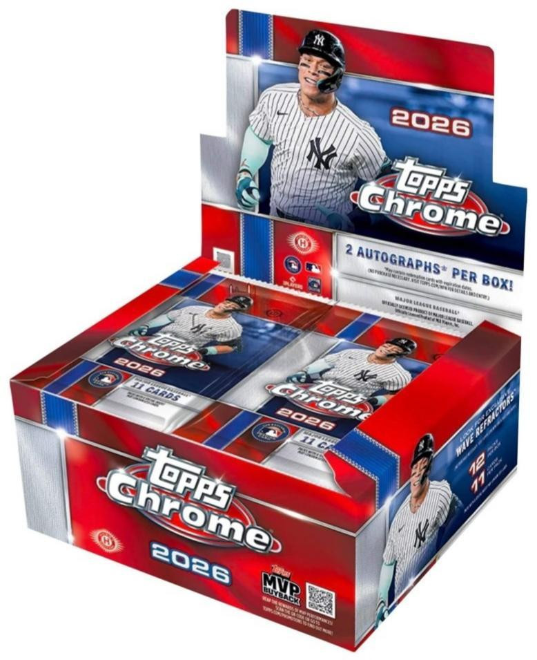Image of 2026 Topps Chrome Baseball Jumbo Box