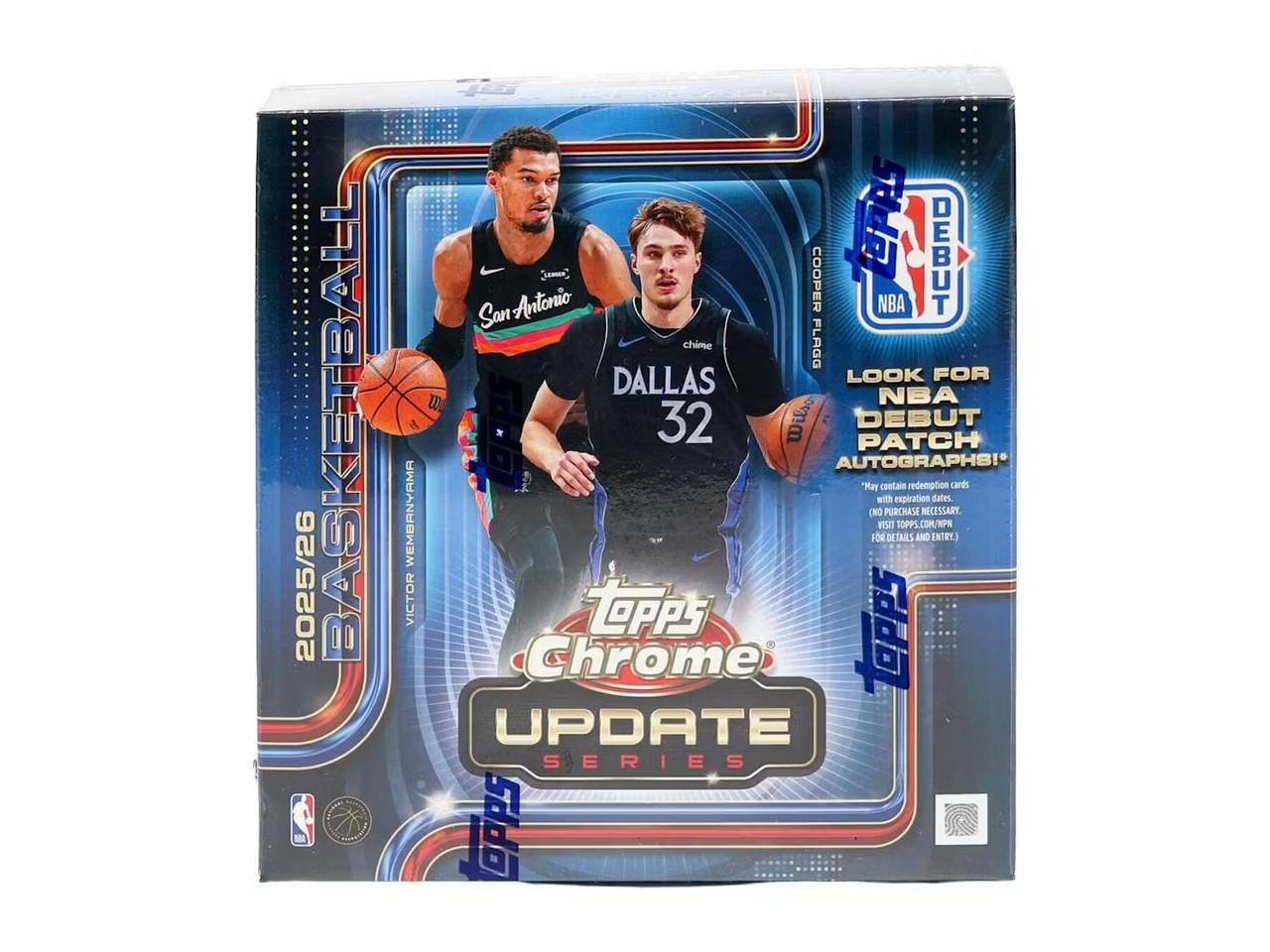 Image of 2025/26 Topps Chrome Update Basketball Mega Box