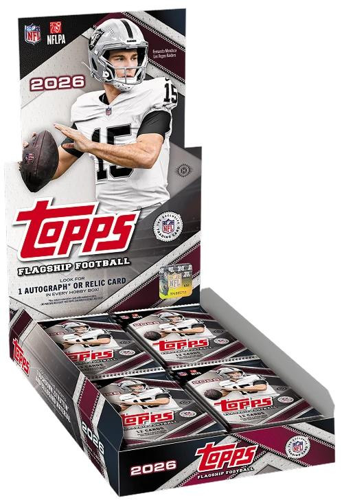 Image of 2026 Topps Flagship Football Hobby 12 Box Case