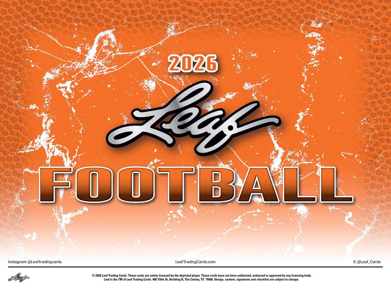 Image of 2026 Leaf Football Hobby Box