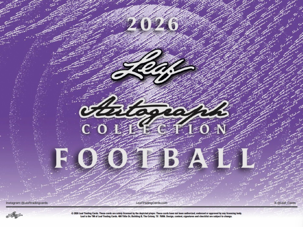 Image of 2026 Leaf Autograph Collection Football Hobby Box