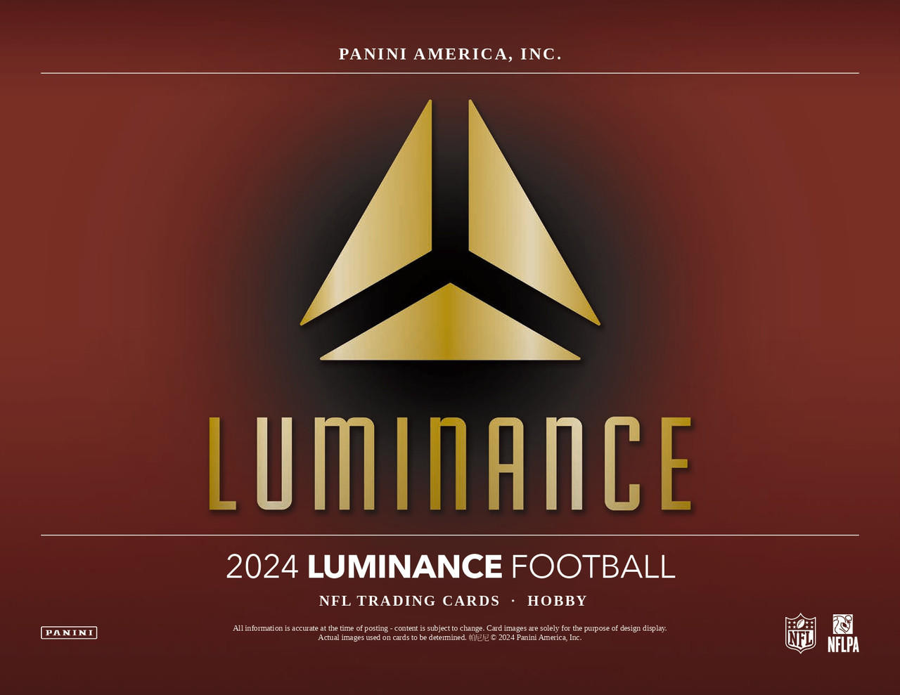 Image of 2024 Panini Luminance Football Hobby Box