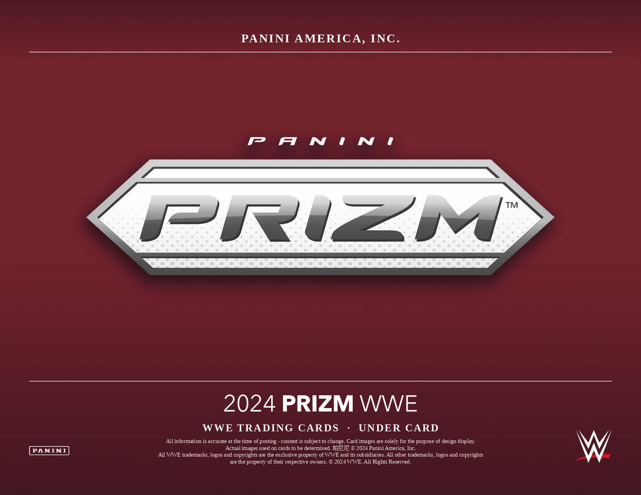 Image of 2024 Panini Prizm WWE Under Card Box