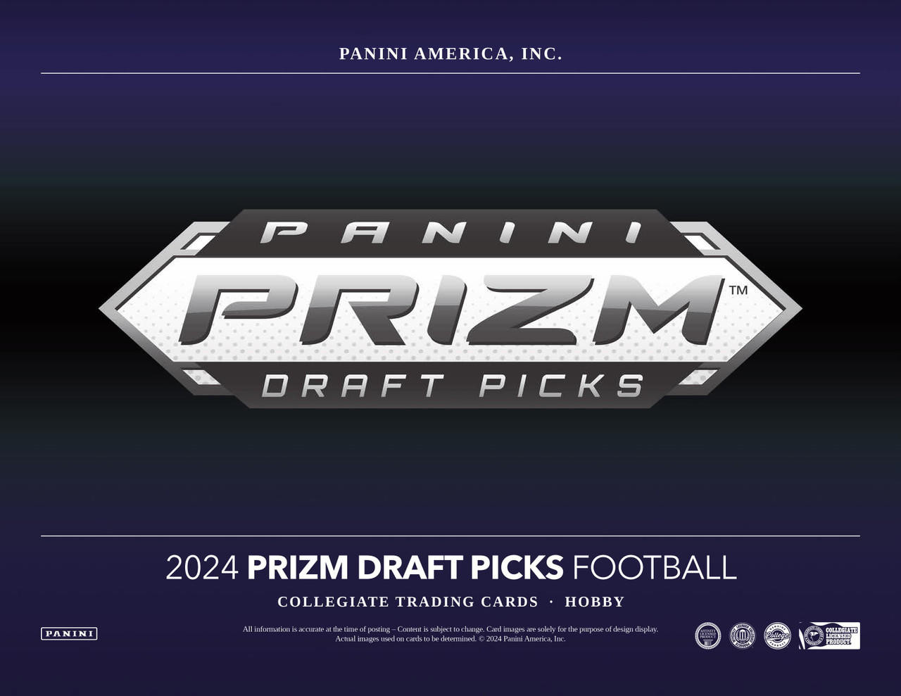 Image of 2024 Panini Prizm Collegiate Draft Picks Football Hobby Box