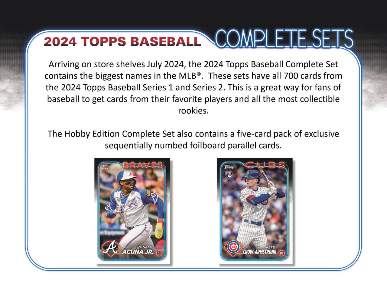 Image of 2024 Topps Complete Baseball Factory Hobby Set