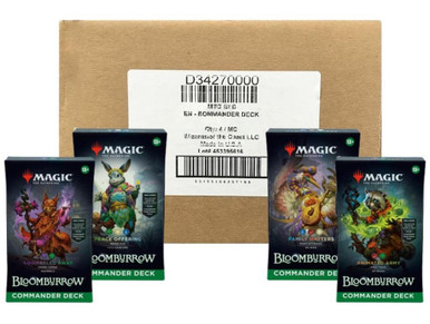Magic: The Gathering Bloomburrow Commander Deck 4 Box Case