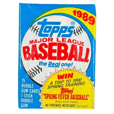 1989 Topps Baseball Wax Pack