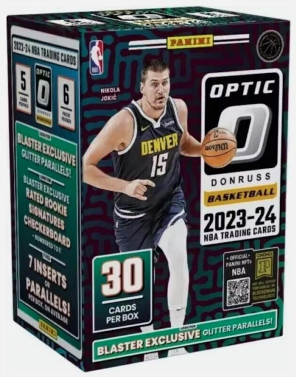 Image of 2023/24 Panini Donruss Optic Basketball Blaster (Glitter Parallels) Box