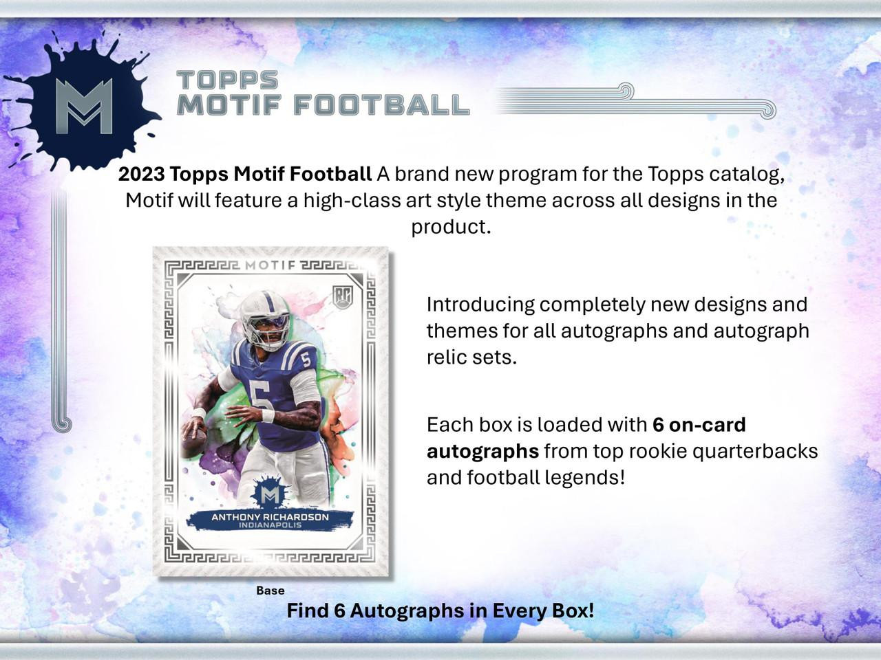 Image of 2023 Topps Motif Football Hobby 3 Box Case