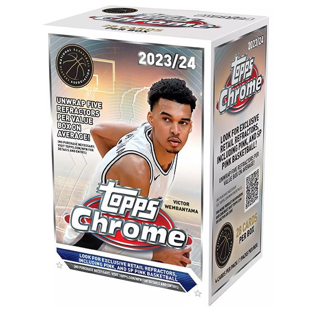 Image of 2023/24 Topps Chrome Basketball Blaster Box