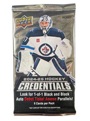 2024/25 Upper Deck Credentials Hockey Hobby Pack