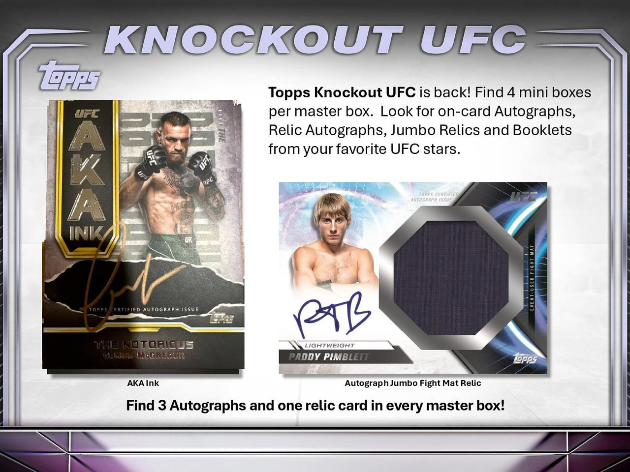 Image of 2024 Topps UFC Knockout Hobby Box