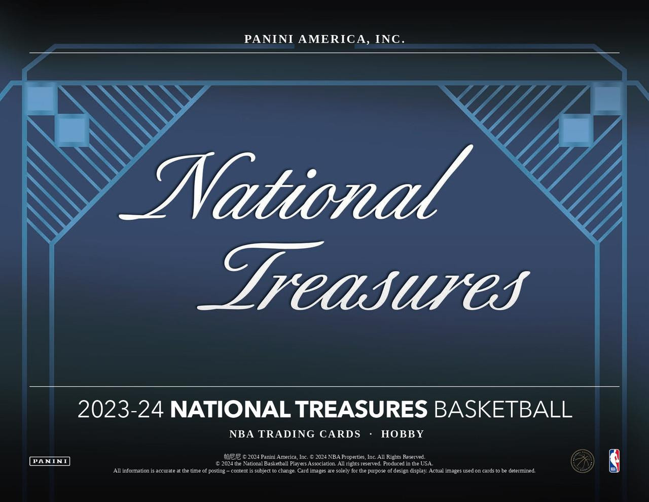 Image of 2023/24 Panini National Treasures Basketball Hobby 4 Box Case