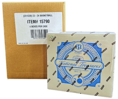 2023/24 Panini National Treasures Basketball Hobby 4 Box Case