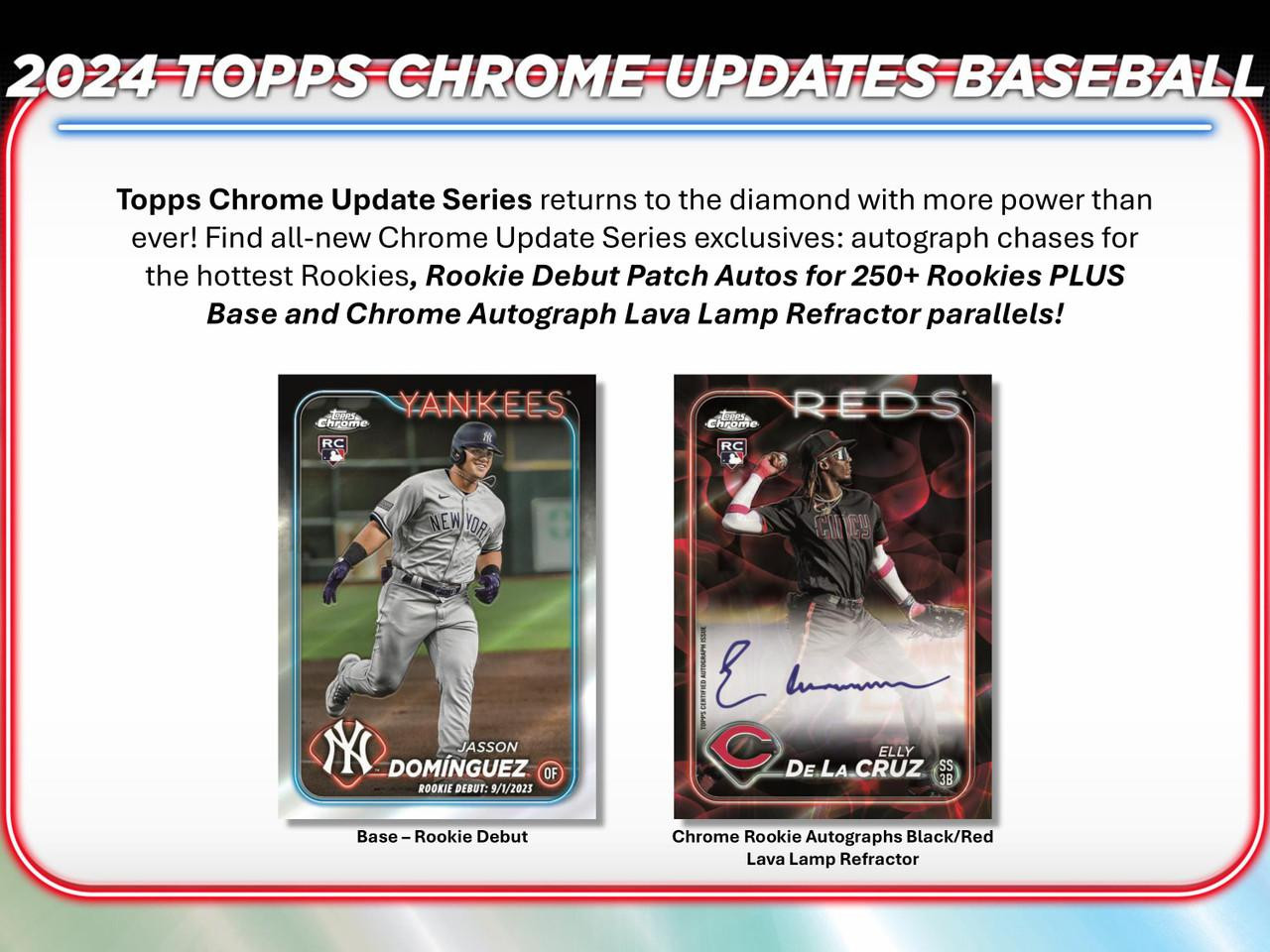 Image of 2024 Topps Chrome Update Series Baseball Breaker's Delight Box