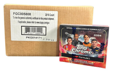 2024 Topps Chrome Formula 1 Racing Qualifying Lap 20 Box Case
