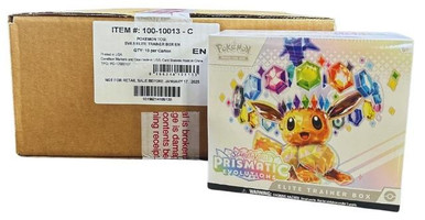 Pokemon Scarlet & Violet Prismatic Evolutions Elite Trainer 10 Box Case