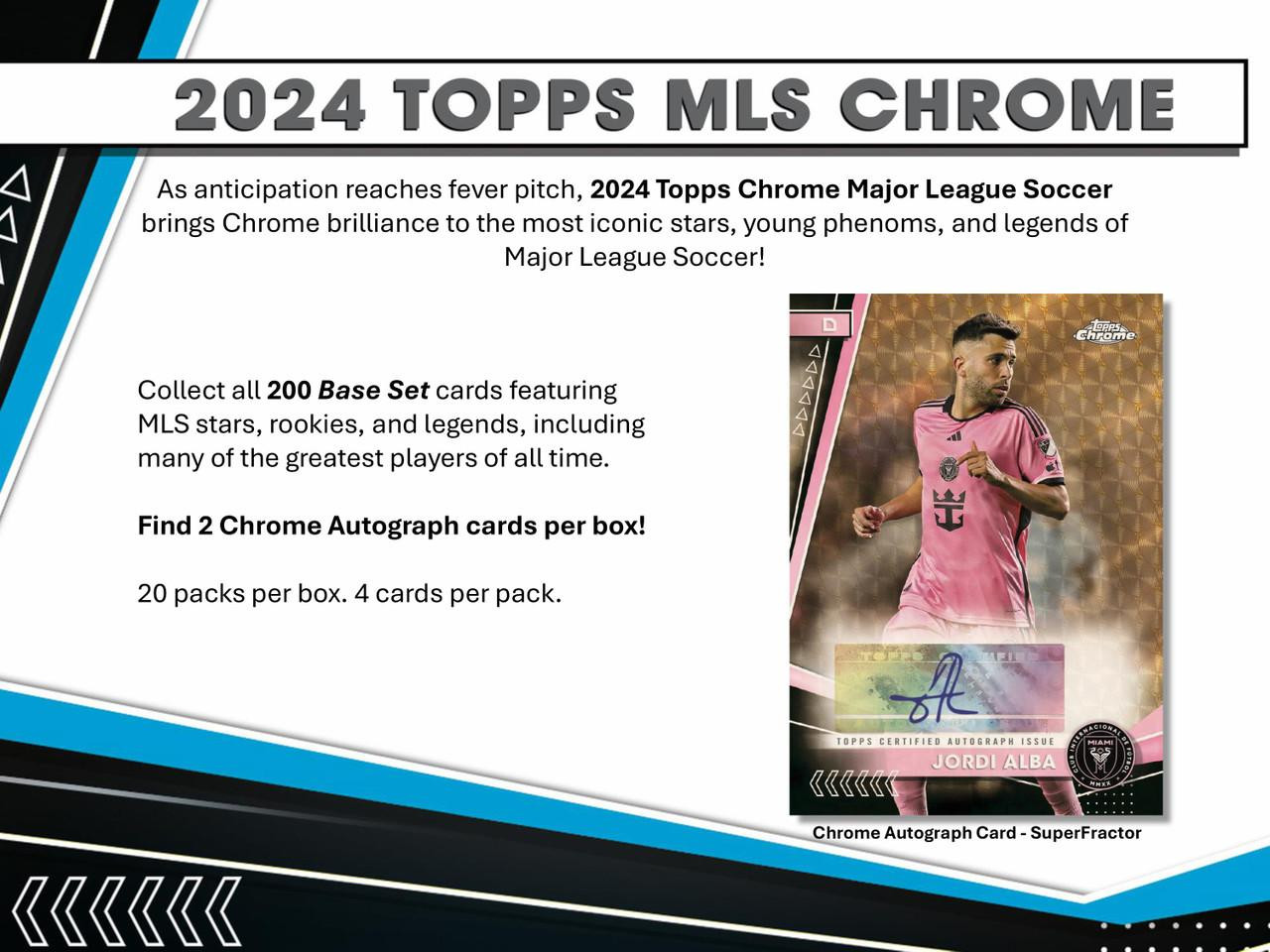 Image of 2024 Topps MLS Chrome Soccer Hobby Box